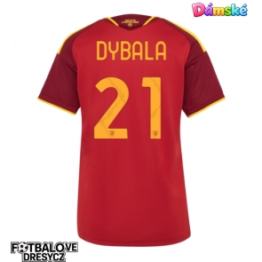 AS Roma Paulo Dybala #21 Dámské Domácí Dres 2026-27 Krátký Rukáv AS Roma Paulo Dybala #21 Dámské Domácí Dres 2026-27 Krátký Rukáv